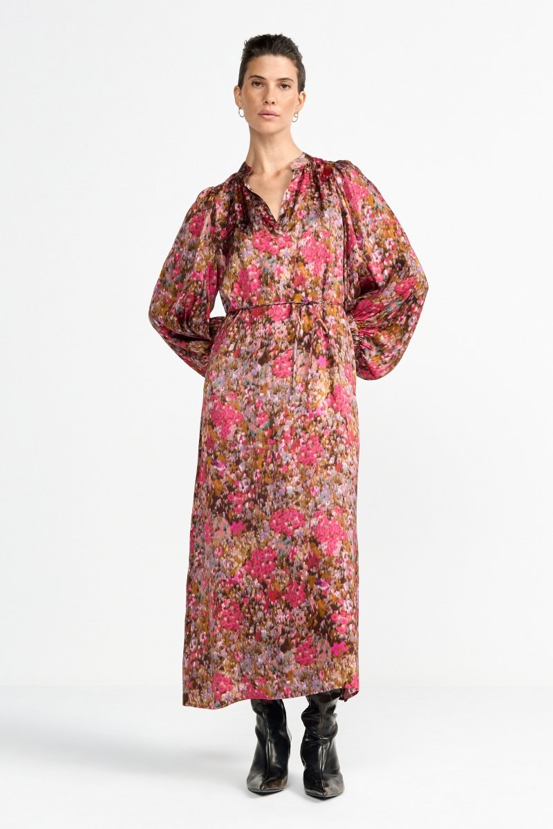 Maxikleid mit floralem Print-Rich & Royal