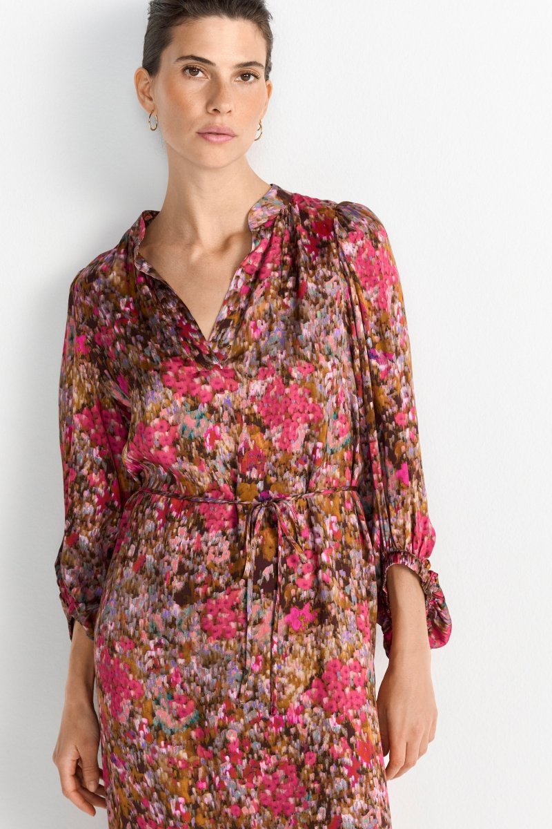 Maxikleid mit floralem Print-Rich & Royal