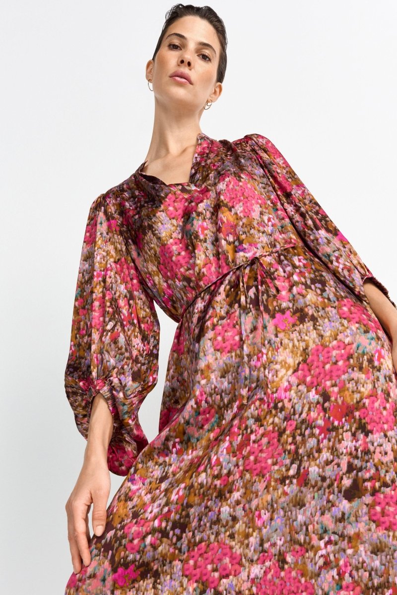 Maxikleid mit floralem Print-Rich & Royal