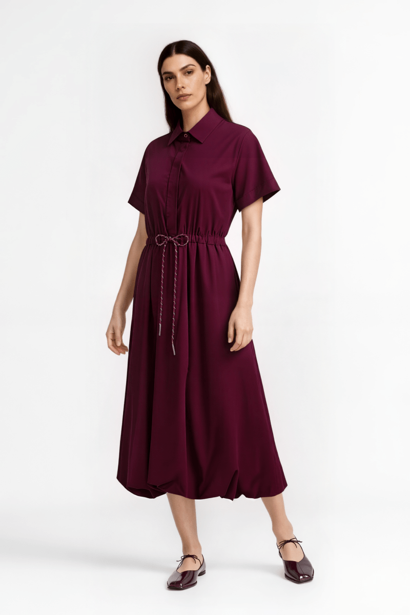 Hemdblusenkleid mit Kurzarm-Rich & Royal