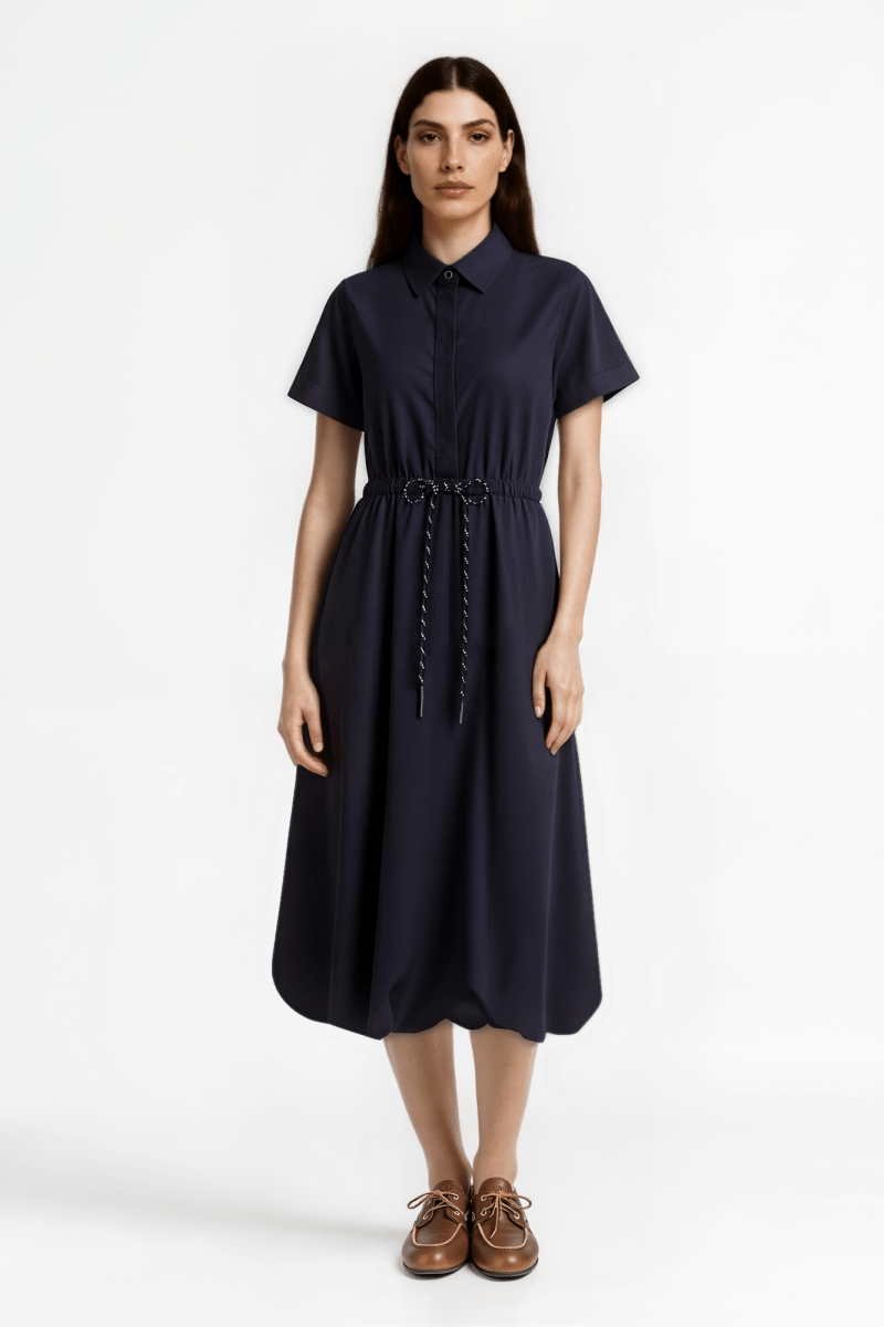 Hemdblusenkleid mit Kurzarm-Rich & Royal