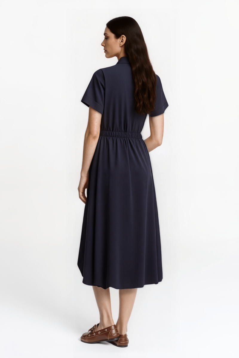 Hemdblusenkleid mit Kurzarm-Rich & Royal