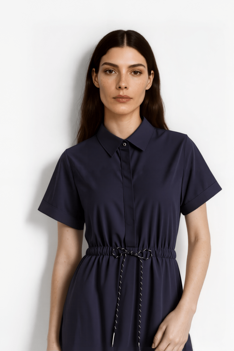 Hemdblusenkleid mit Kurzarm-Rich & Royal