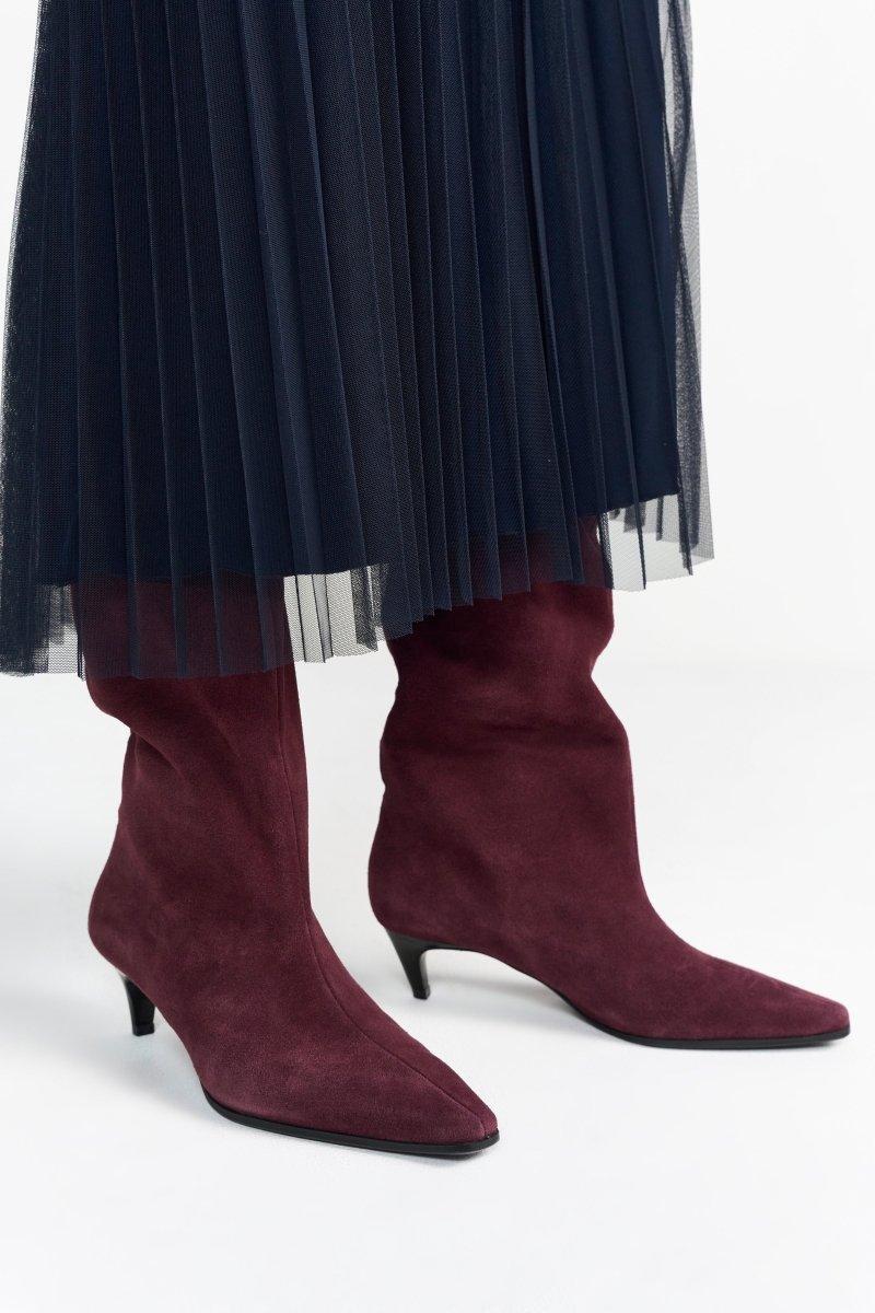 Plisseerock in Midilänge-Rich & Royal