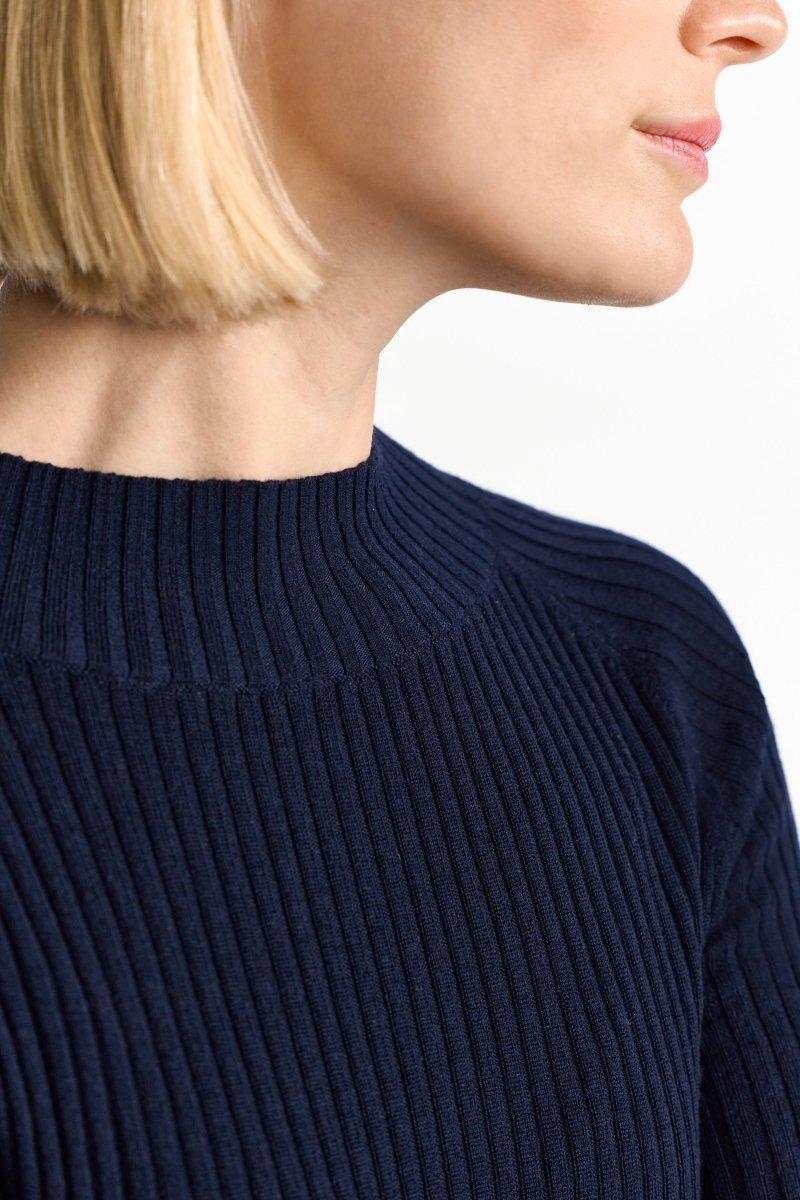 Langes Strickkleid mit Raglanärmeln-Rich & Royal