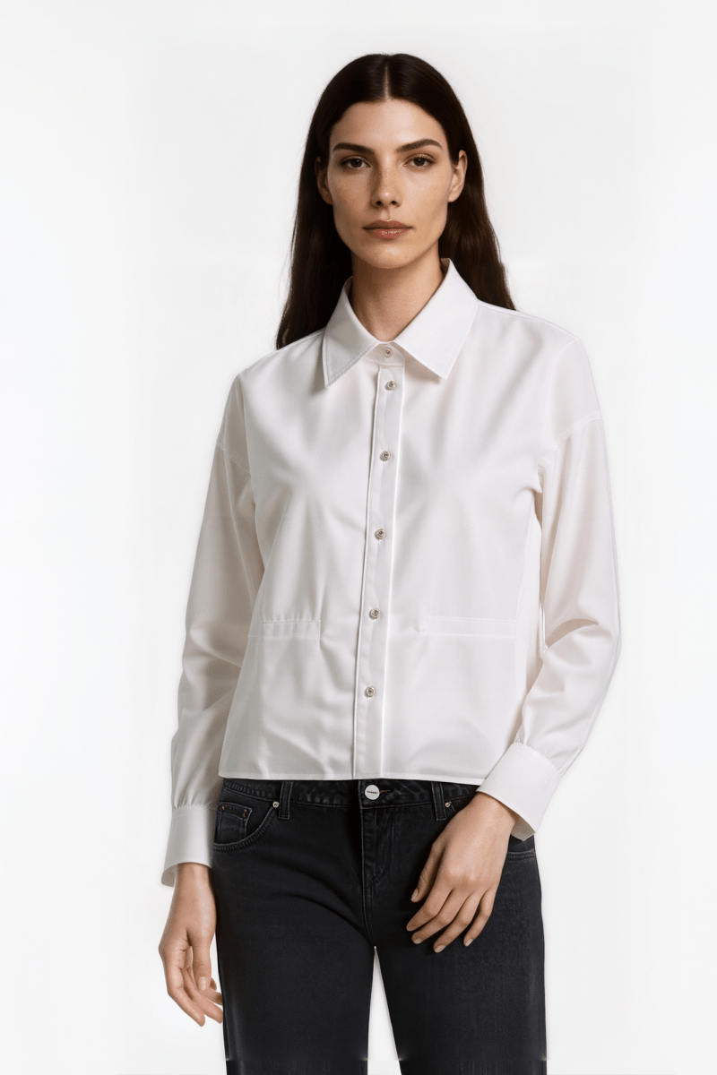 Bluse mit klassischem Hemdkragen-Rich & Royal