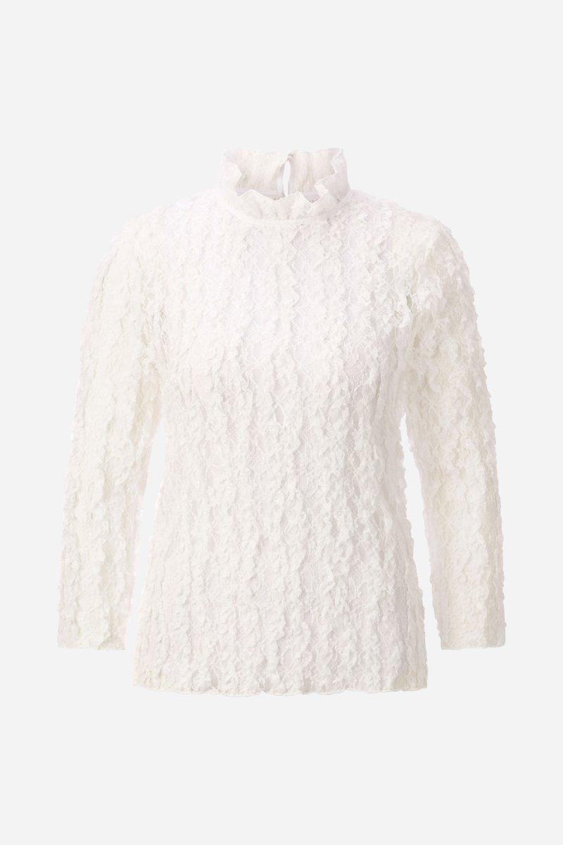 Spitzenbluse mit Stehkragen-Rich & Royal