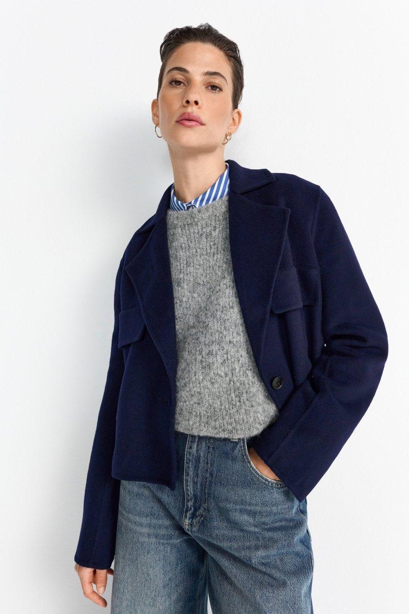 Wolljacke mit Reverskragen-Rich & Royal