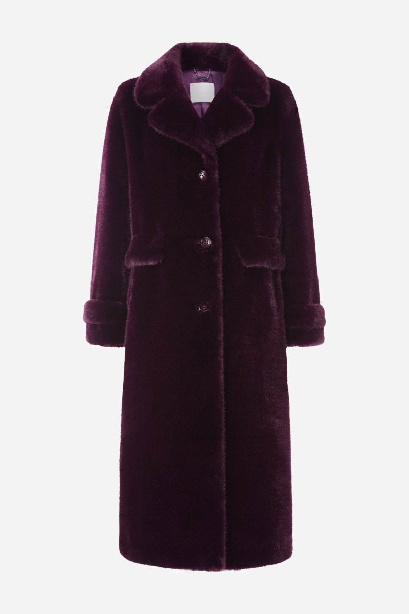 Langer Webpelzmantel-Rich & Royal