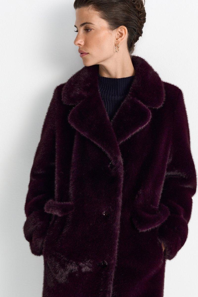 Langer Webpelzmantel-Rich & Royal