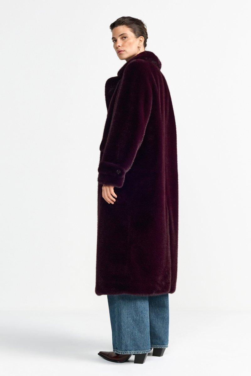 Langer Webpelzmantel-Rich & Royal