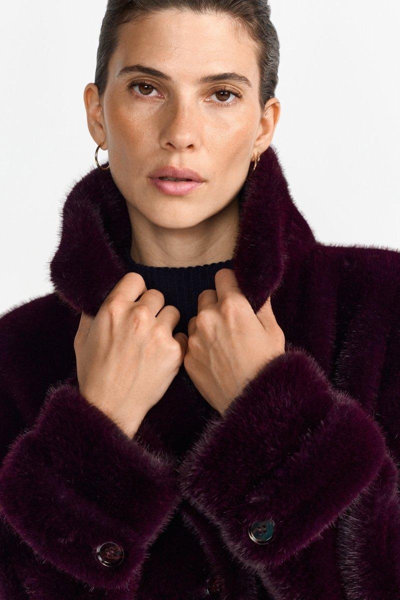 Langer Webpelzmantel-Rich & Royal