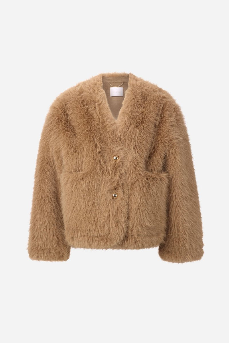 Boxy Fur Jacket - Look-Rich & Royal