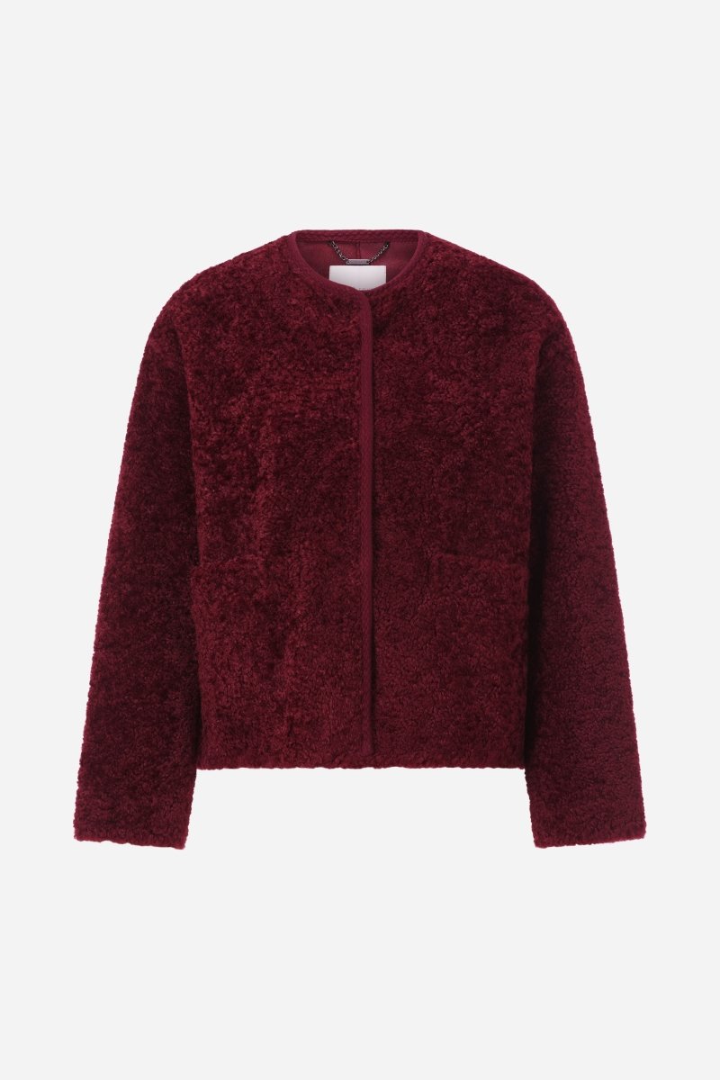 Elegante Kurzjacke in Bordeaux-Rich & Royal