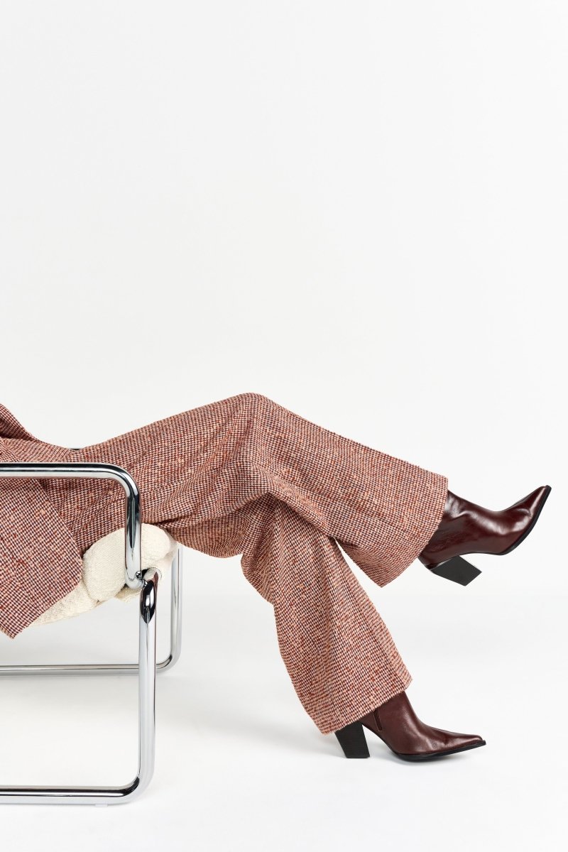 Karierte Tweed-Stoffhose-Rich & Royal