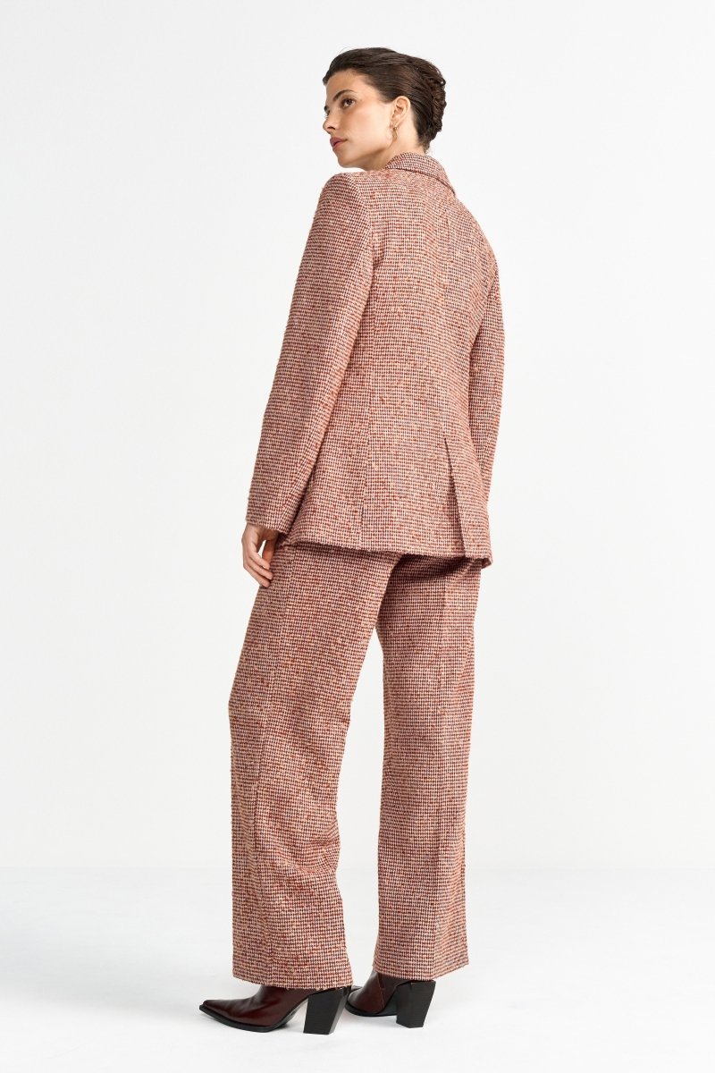 Karierte Tweed-Stoffhose-Rich & Royal