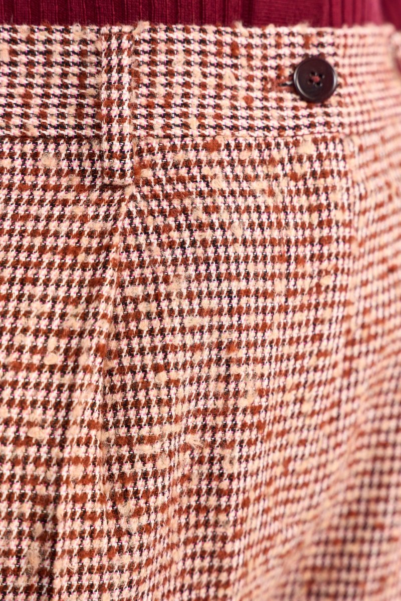 Karierte Tweed-Stoffhose-Rich & Royal