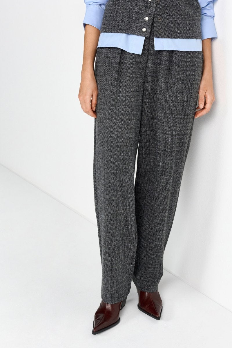 Hose mit Fischgrätmuster-Rich & Royal