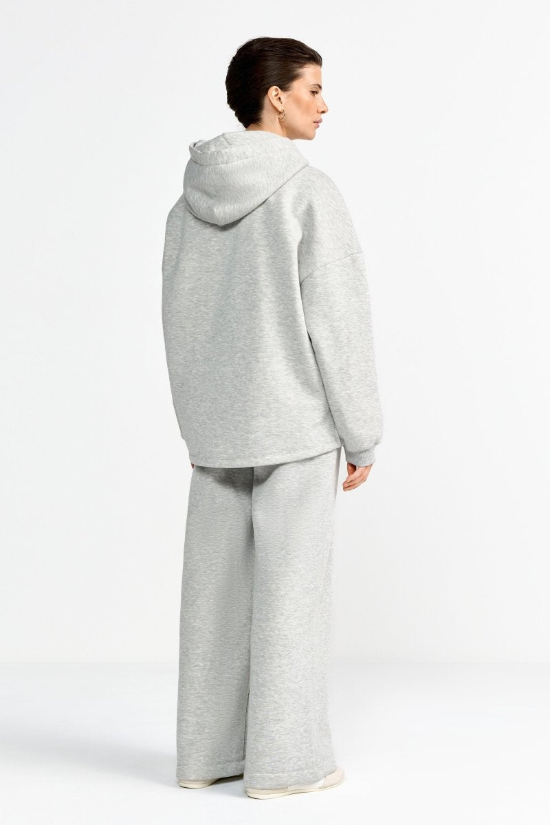 Hellgraue Sweathose mit Strass-Rich & Royal