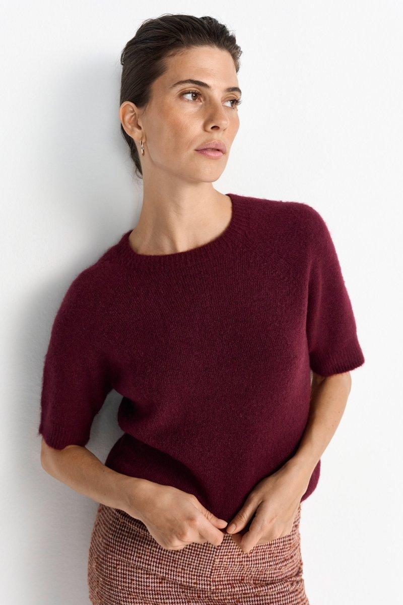 Feinstrickpullover mit Kurzarm-Rich & Royal