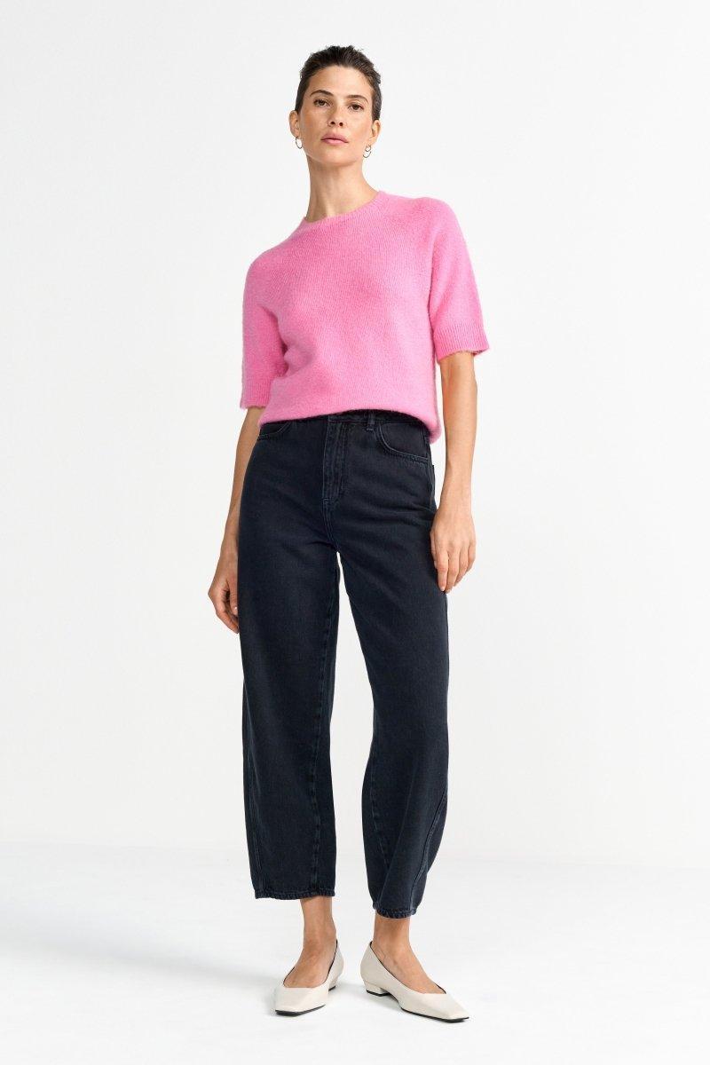 Feinstrickpullover mit Kurzarm-Rich & Royal