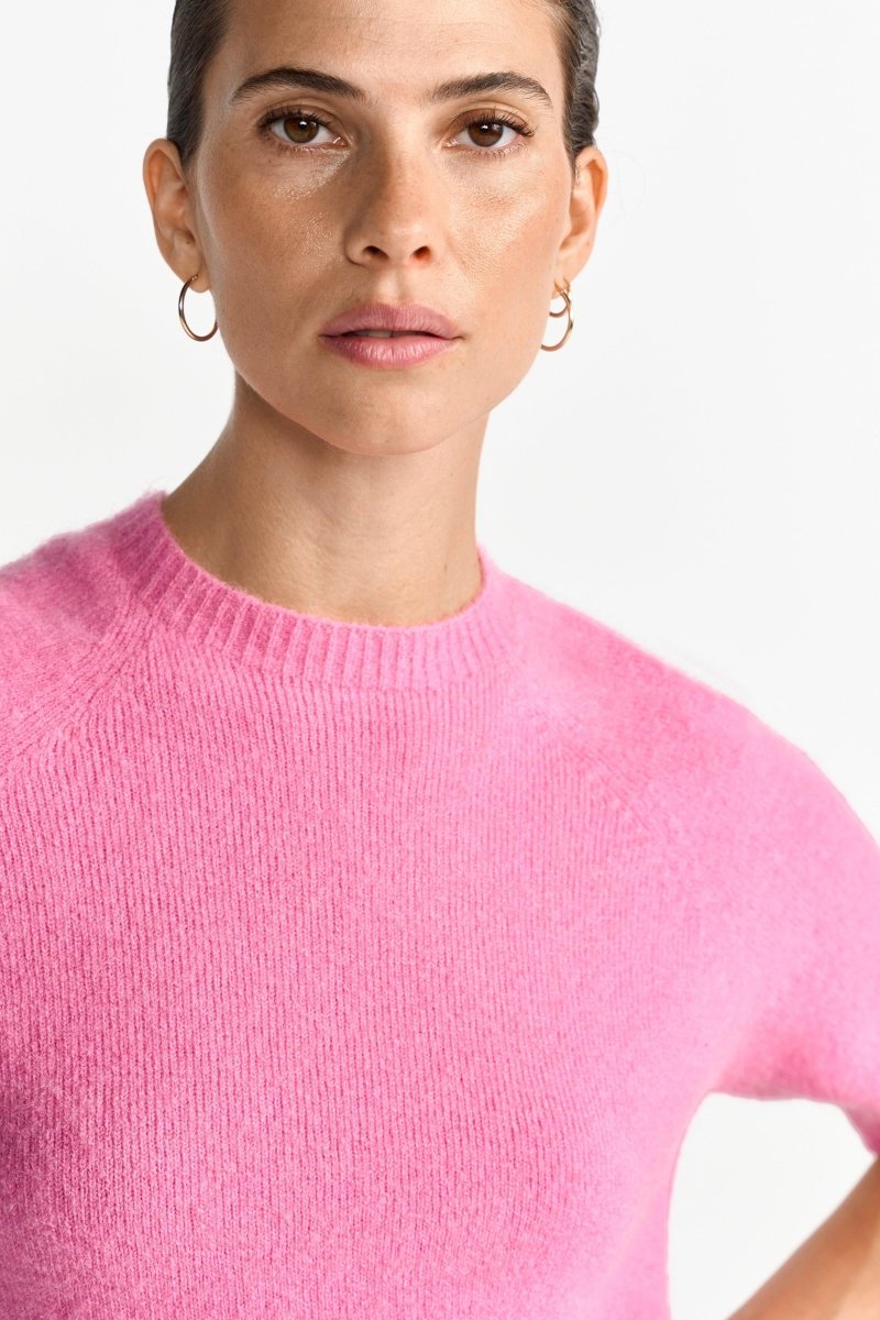 Feinstrickpullover mit Kurzarm-Rich & Royal