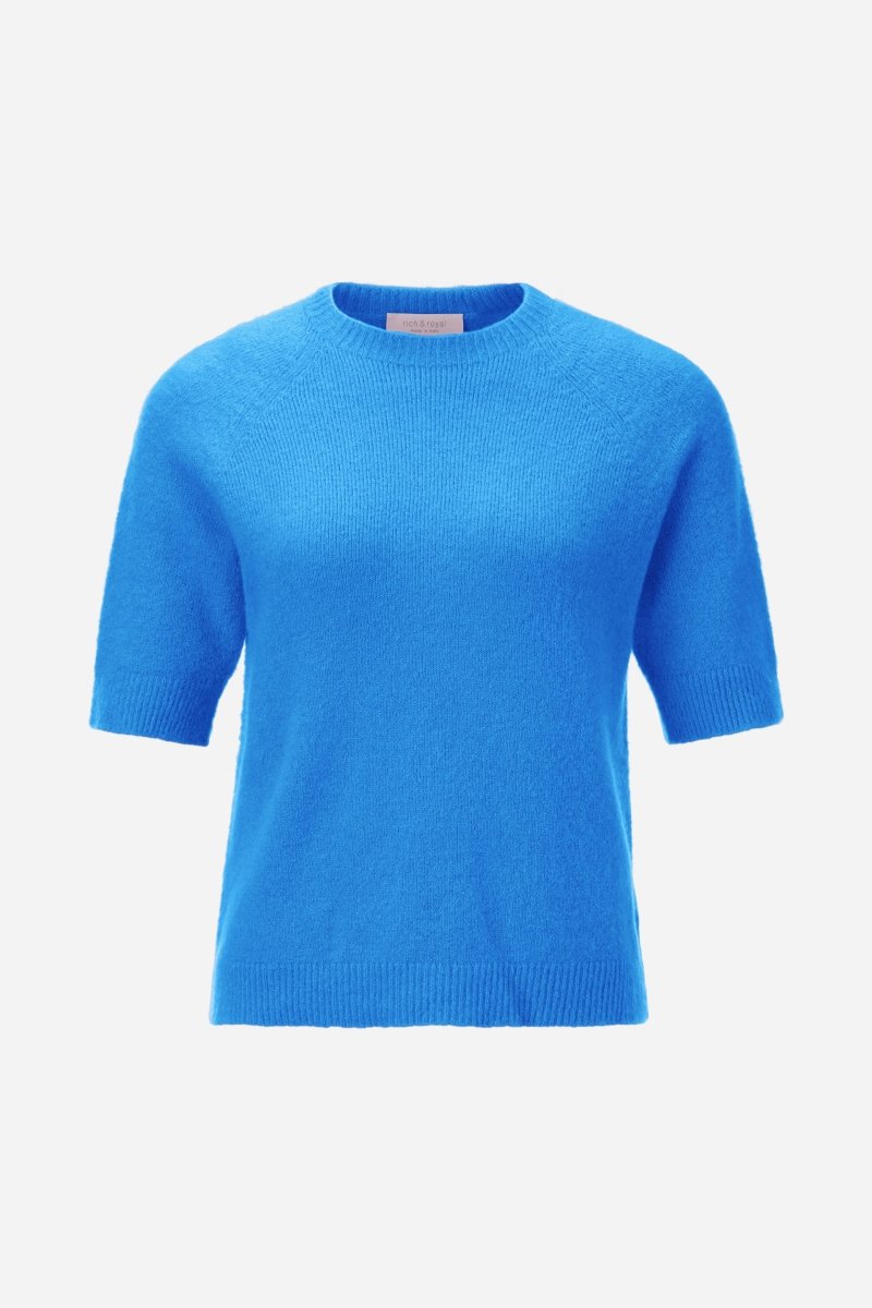 Feinstrickpullover mit Kurzarm-Rich & Royal