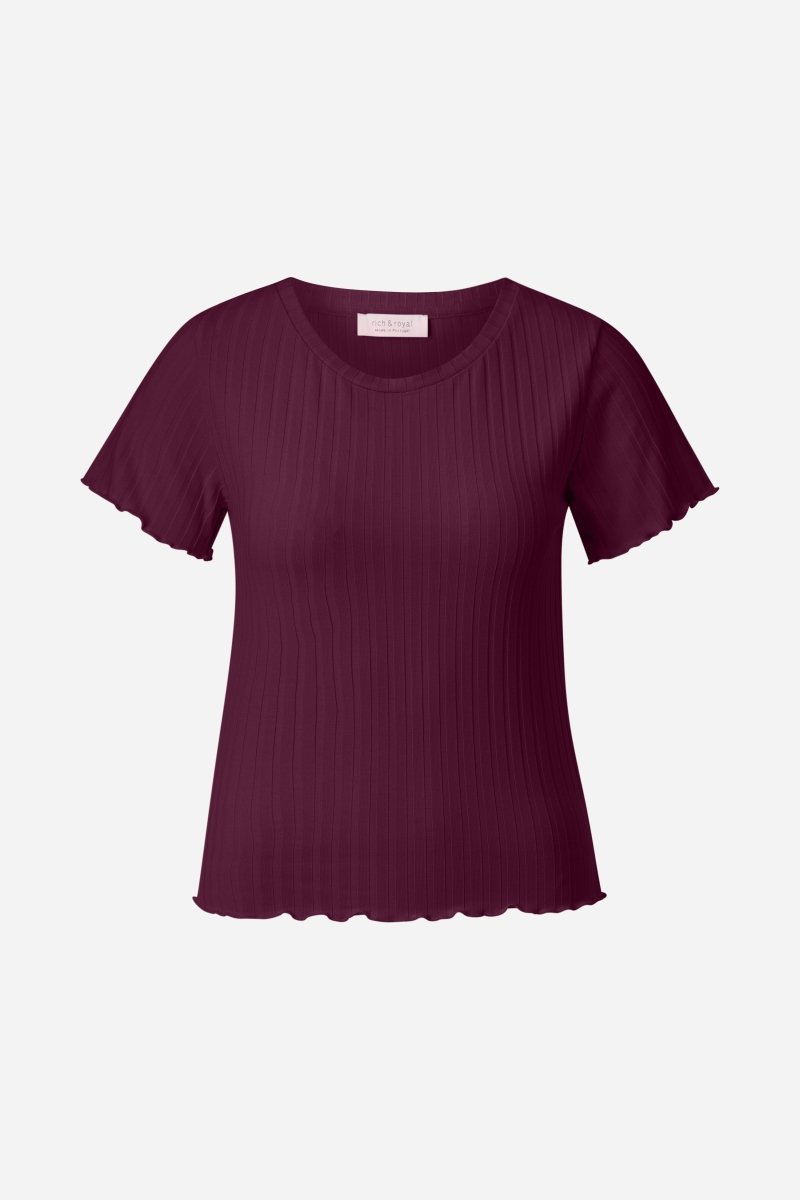 Rippshirt mit Babylocksaum-Rich & Royal