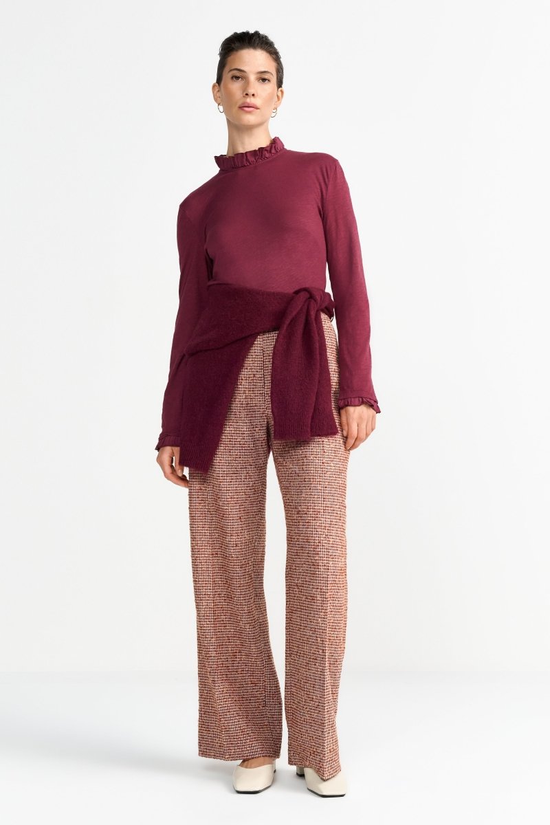 Longsleeve mit Rüschenkragen-Rich & Royal