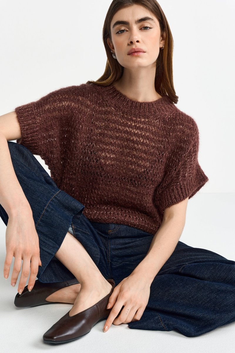 Strick-Shirt mit Glitzer-Rich & Royal