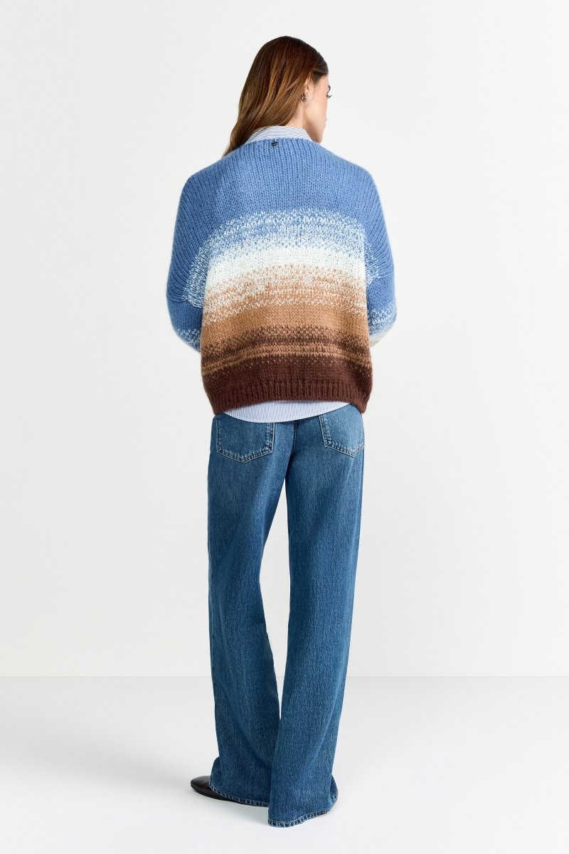 Strickjacke mit Farbverlauf-Rich & Royal