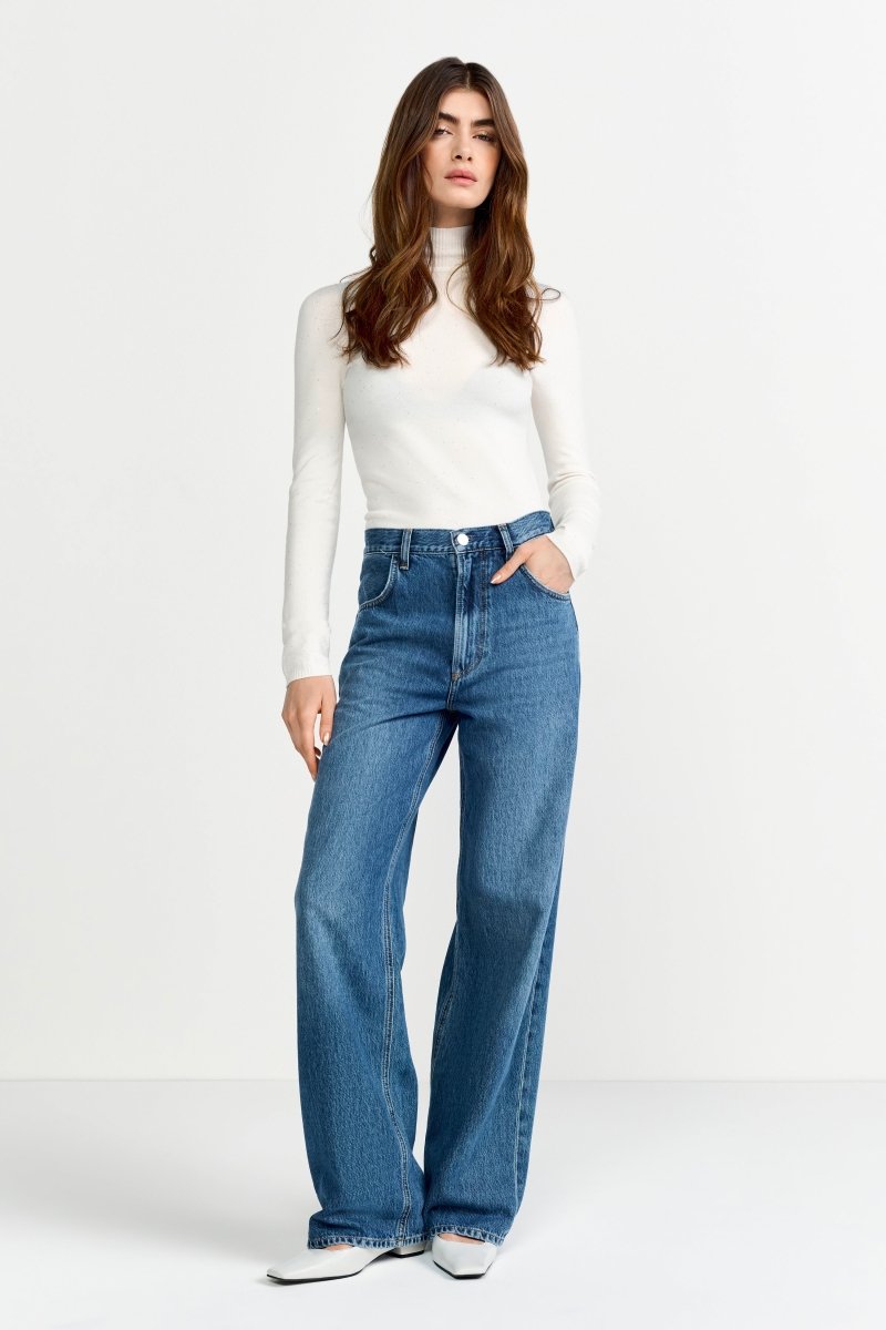 Feinstrickpullover mit Rollkragen-Rich & Royal