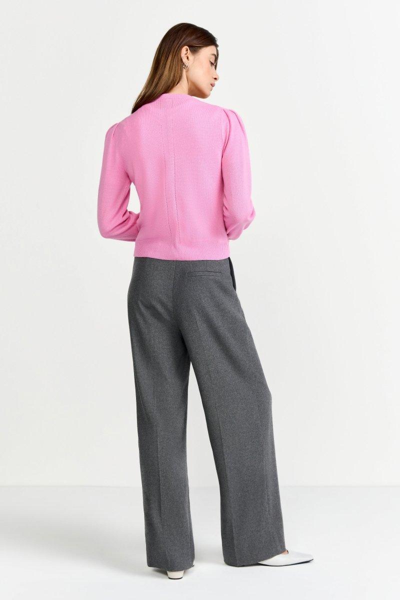 Kaschmircardigan mit Puffärmeln-Rich & Royal