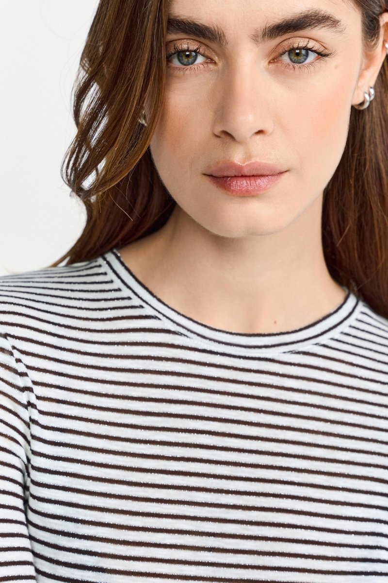 Longsleeve mit Glitzerfäden-Rich & Royal