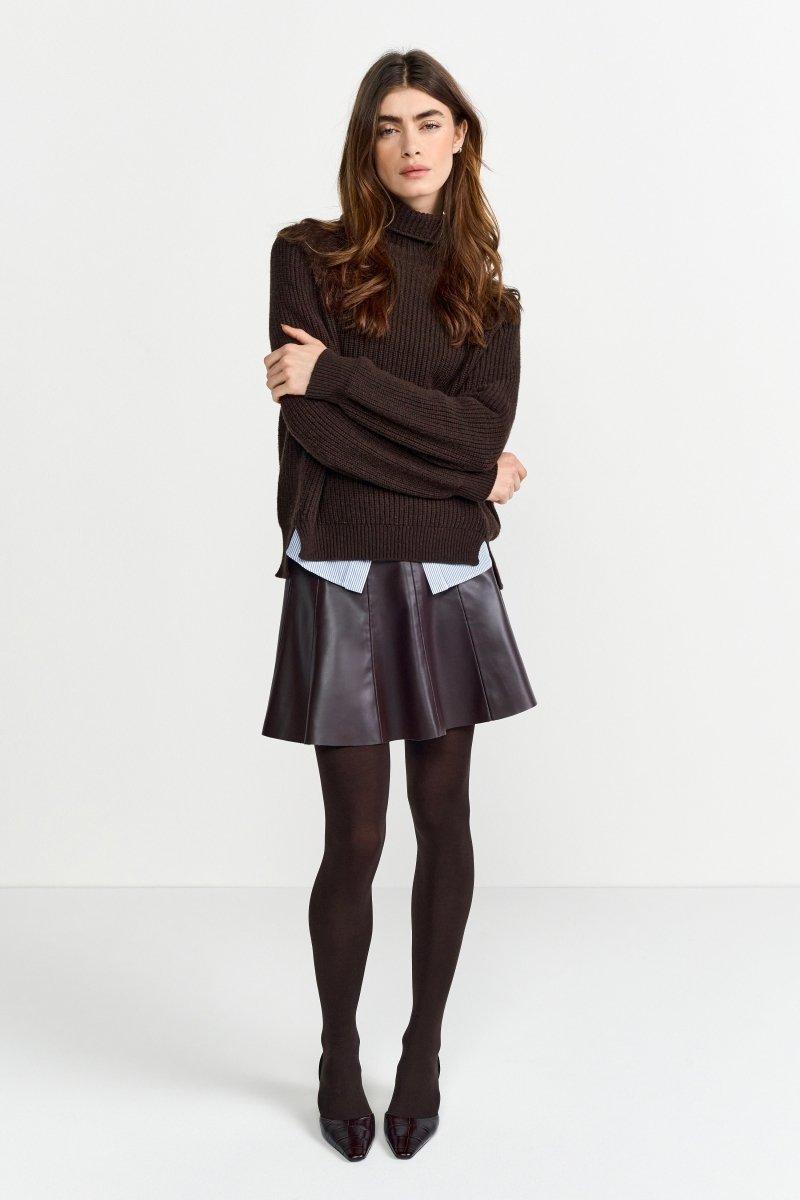 Minirock in Lederoptik-Rich & Royal