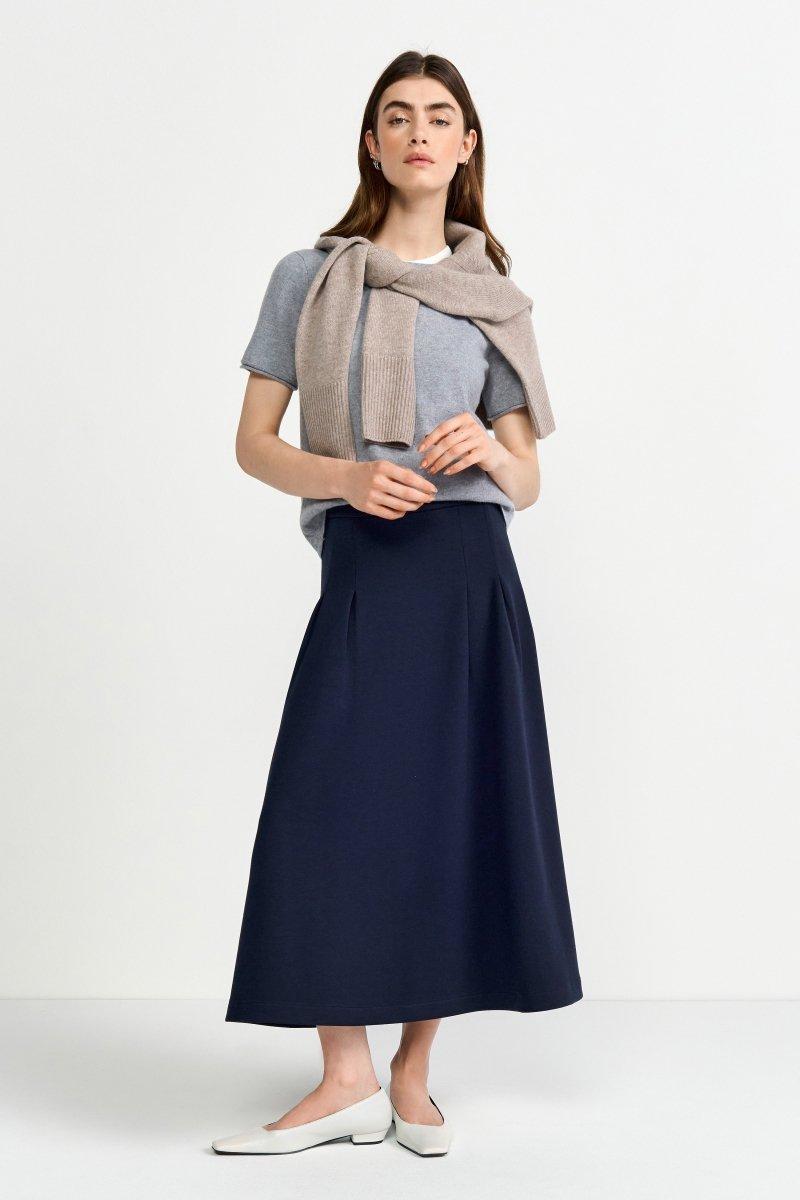 Jerseyrock mit Kellerfalten-Rich & Royal