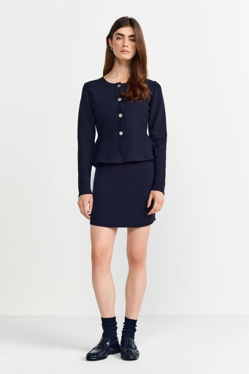 Kurzer Stretchrock-Rich & Royal