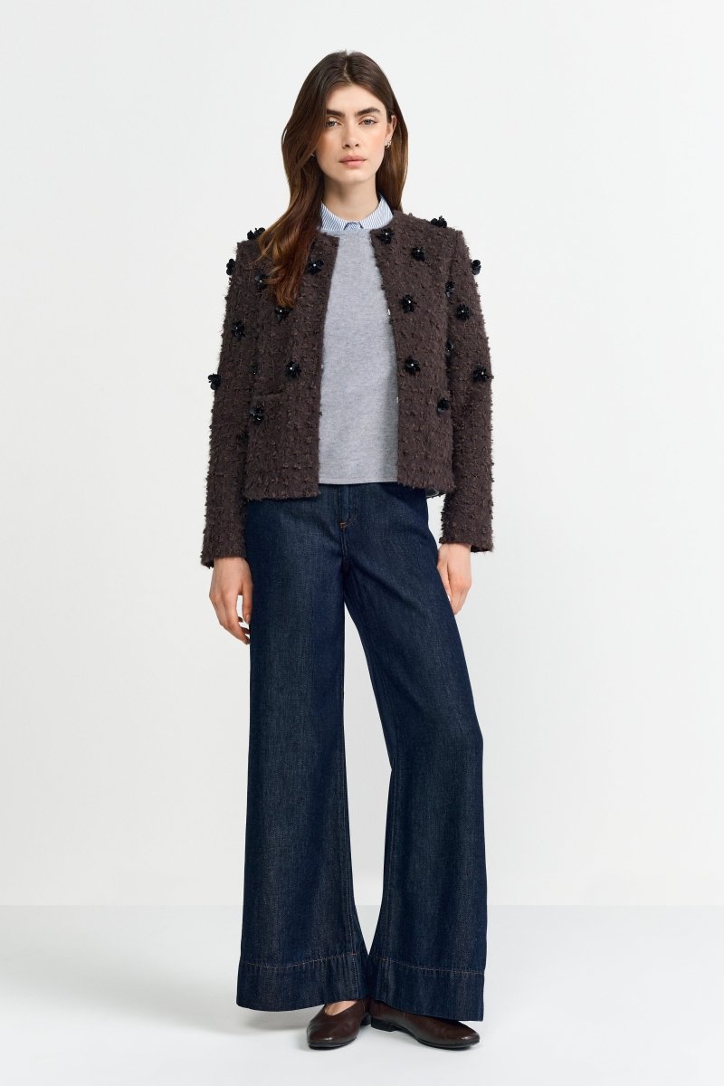 Jacket with flower sequin - Look-Rich & Royal