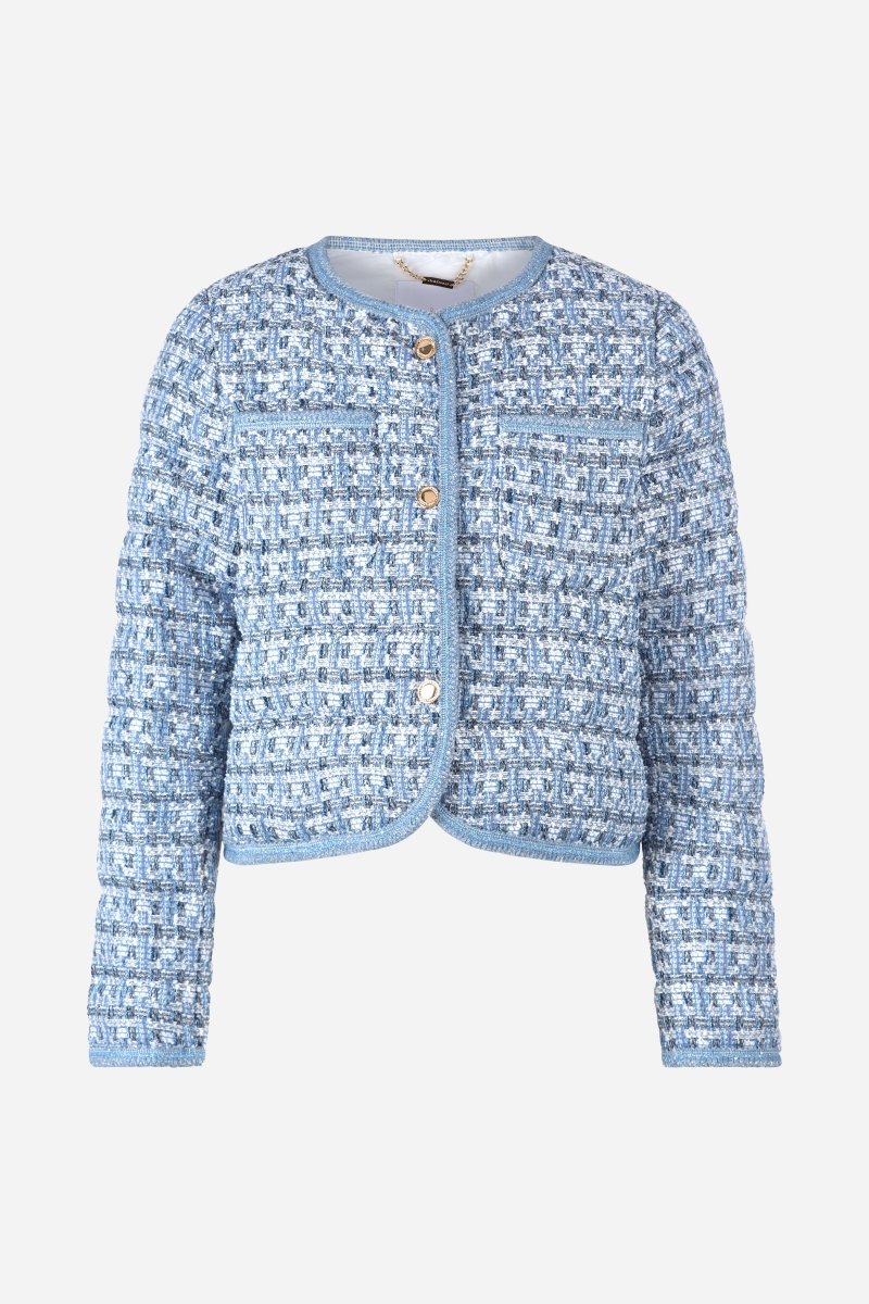 Cremefarbene Bouclé-Jacke-Rich & Royal