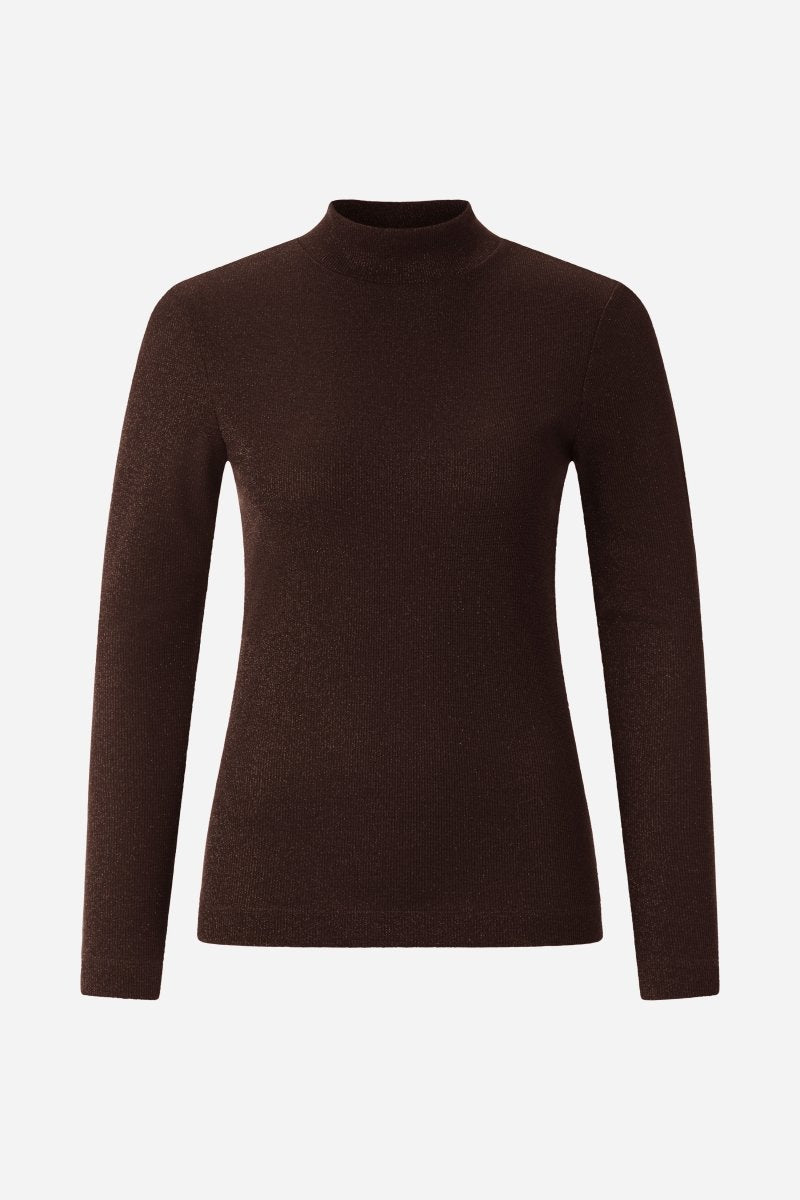 Longsleeve mit Stehkragen-Rich & Royal