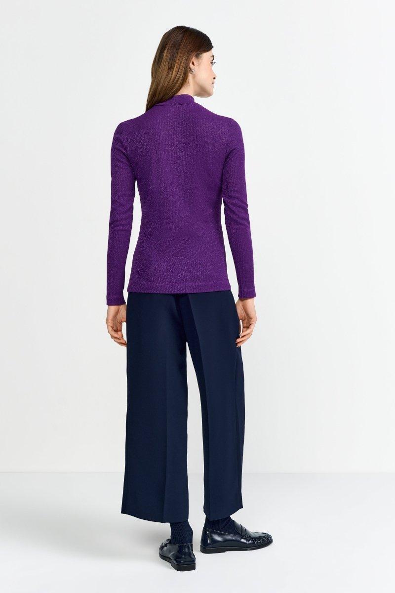 Longsleeve mit Stehkragen-Rich & Royal