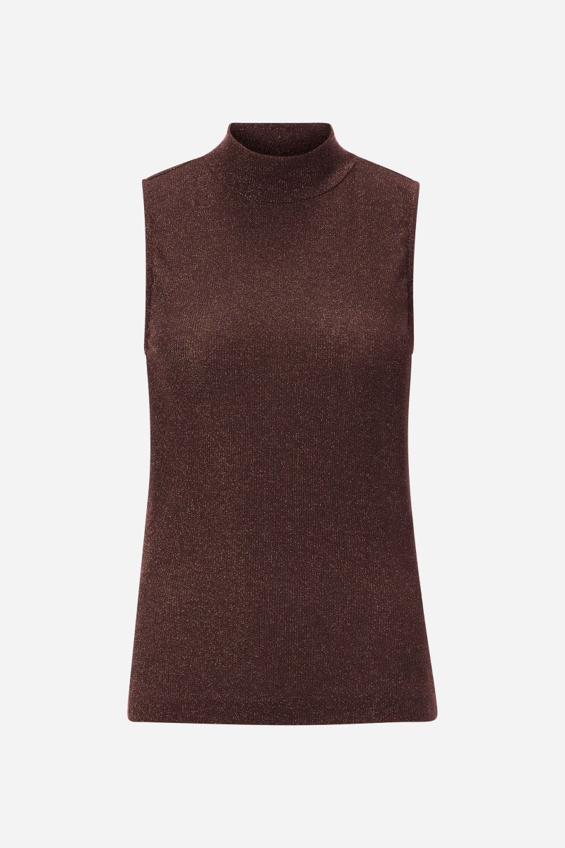 Rib-Top mit Glitzereffekt-Rich & Royal