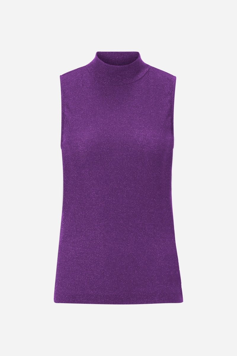 Rib-Top mit Glitzereffekt-Rich & Royal