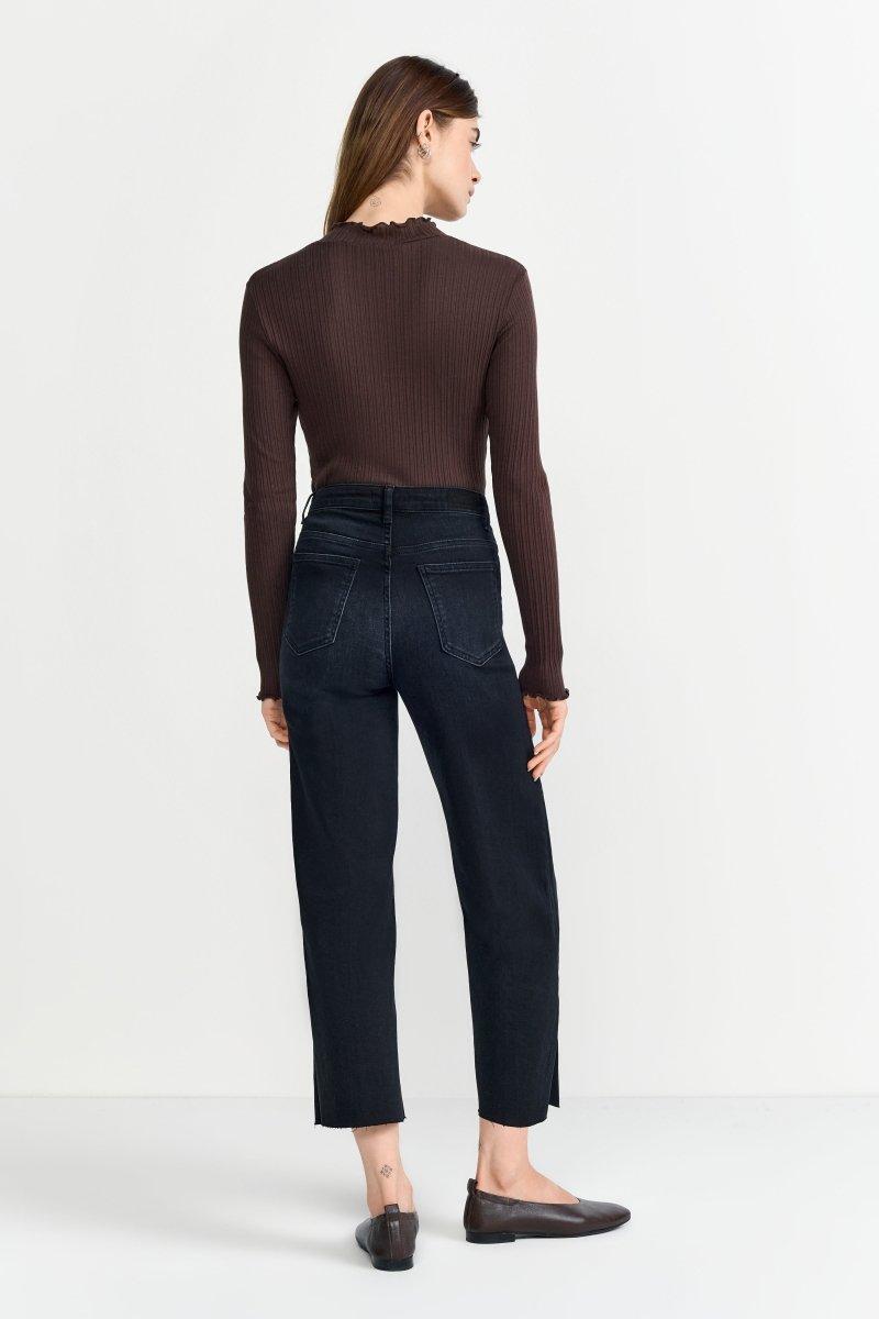 Longsleeve aus Rippstrick-Rich & Royal