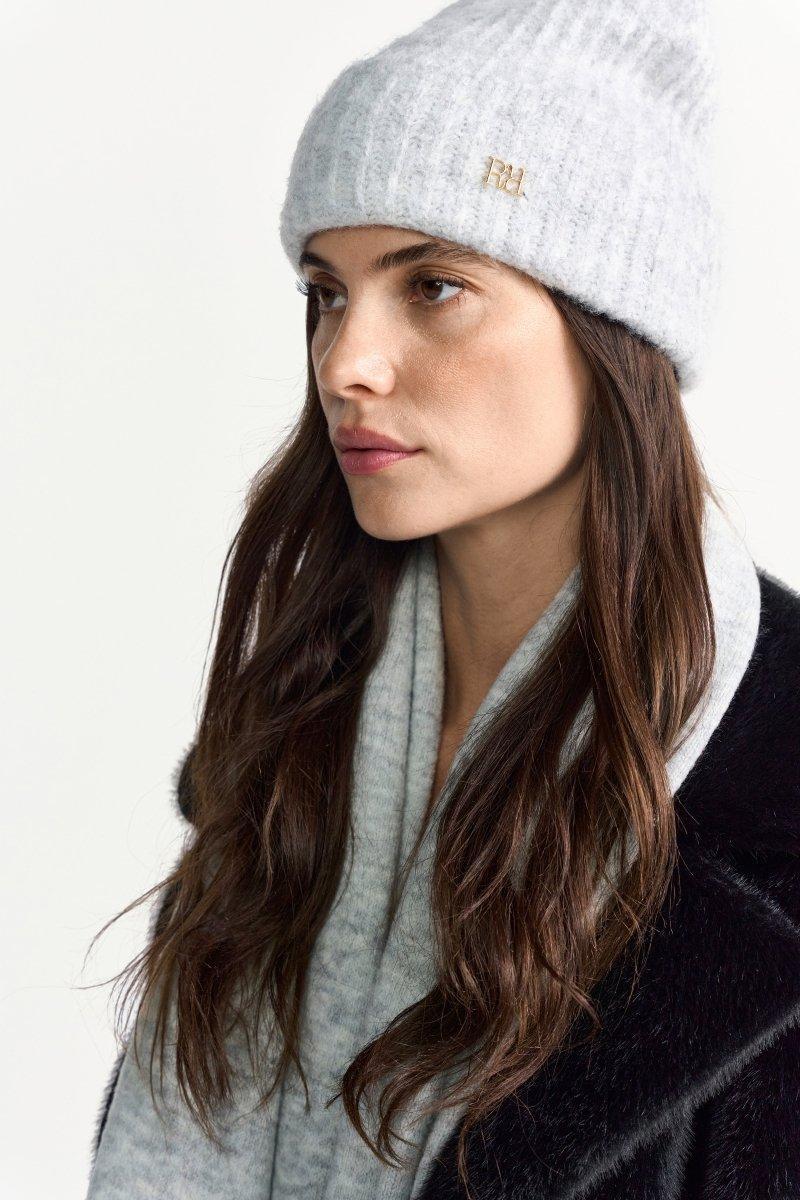 Beanie aus Rippstrick-Rich & Royal