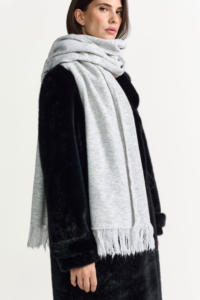 Wollschal mit Fransen-Rich & Royal