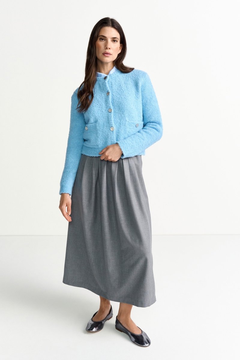 Kurze Strickjacke mit Knöpfen-Rich & Royal