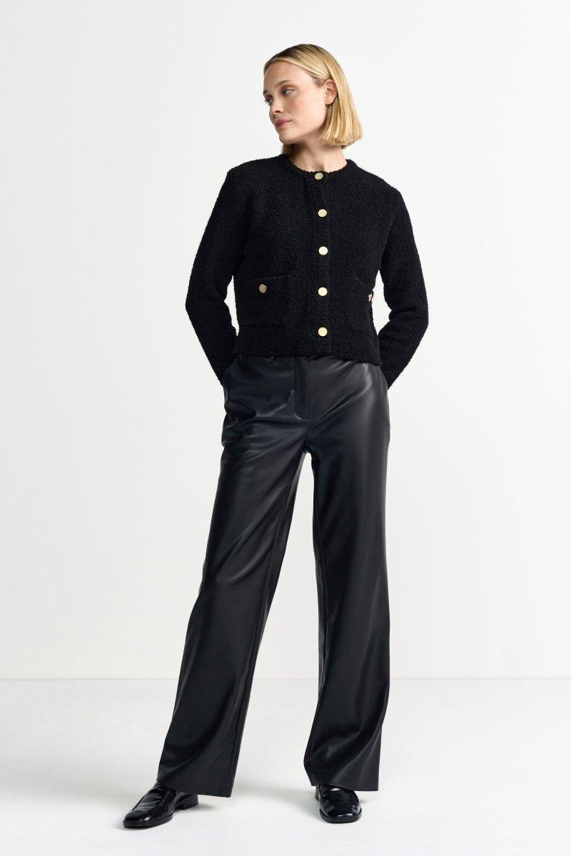 Kurze Strickjacke mit Knöpfen-Rich & Royal