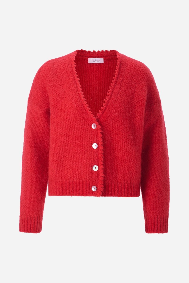 Wollcardigan mit Perlmuttknöpfen-Rich & Royal