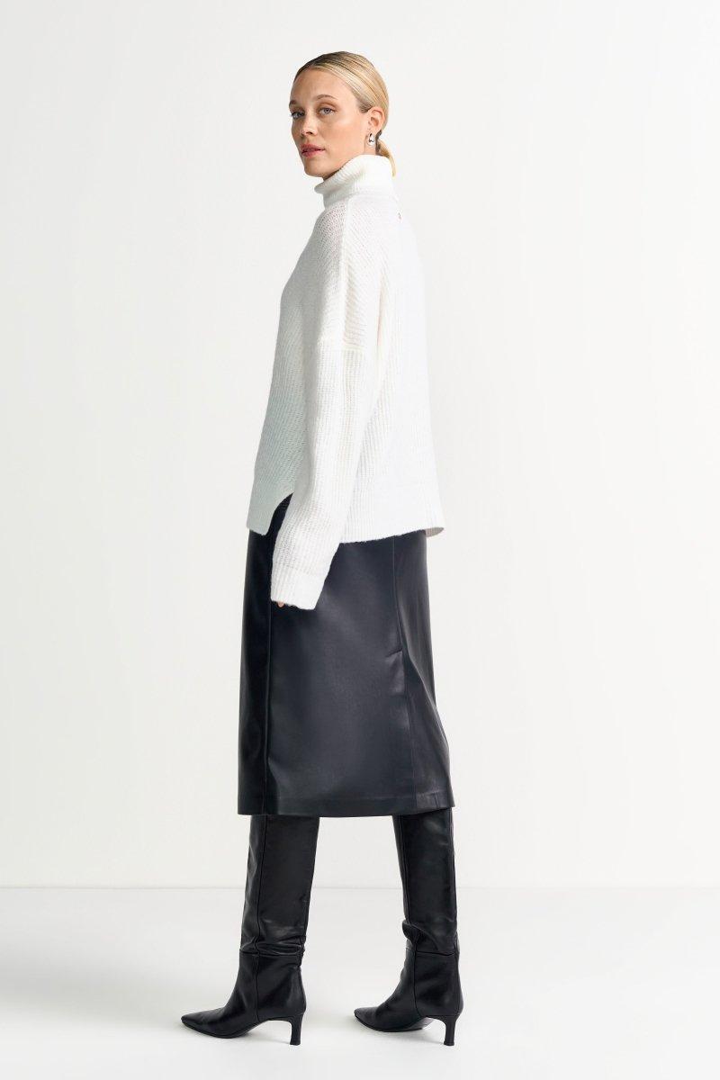 Oversize-Strickpullover mit Rollkragen-Rich & Royal